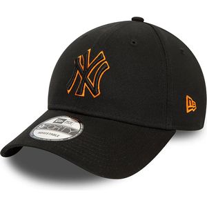 New Era - New York Yankees Team Outline Black 9FORTY Adjustable Cap