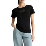 Liu Jo Dames T-shirt Zwart TA5180-JS923/M9308 Ecs T-Shirt Moda M/C