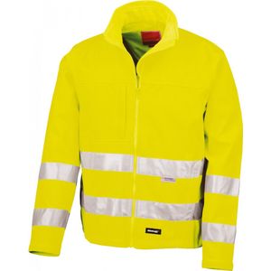 Result High-viz Soft Shell Jacket R117 - Fluorescent Yellow - XL