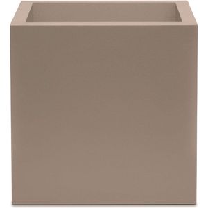 Plantenbak Vierkant - Cube Matte - 40x40x40 Taupe - Indoor en Outdoor