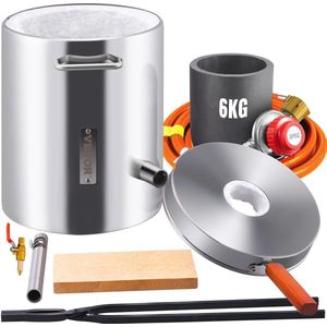 Propaangas Smeltoven 6 kg voor Metaalverwerking - Perfect voor Koper, Aluminium, Goud en Zilver