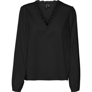 VMSOMYA LS LACE TOP SB8 - Black