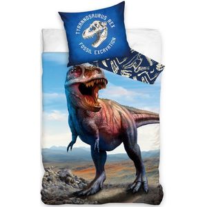 Dinosaurus baby dekbed 140x200cm Katoen Grote Kussensloop 70x90cm