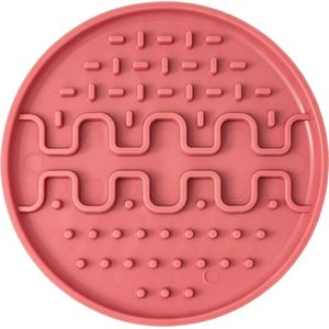 FIBOO - Lollipop Mini Likmat - ECO - Slowfeeder - Voor kleine honden of katten - Roze - 13x13 cm