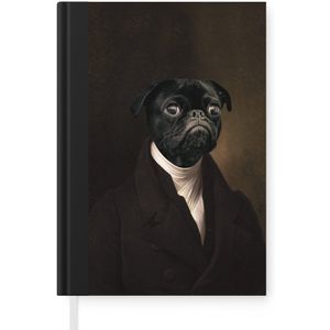 Notitieboek - Schrijfboek - Oude Meesters - Hond - Dieren - Notitieboekje klein - A5 formaat - Schrijfblok