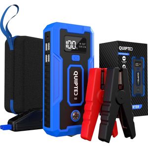 Quipted 7-in-1 Jumpstarter voor auto - 12V Starthulp - 1000A - Startbooster - Incl Opbergcase
