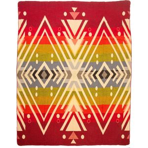 Alpaca native deken - Imbabura - Rood