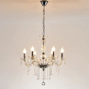 6 Arm Kroonluchter - Crystal Chandelier - Kristallen Kroonluchter - Hanglamp - Moderne Hanglamp - Woonkamerlamp - Moderne lamp