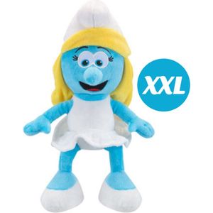 Smurfin – De Smurfen Pluche Knuffel XXL 80 cm - The Smurfs Plush Toy - Speelgoed XL Knuffels Kinderen Jongens Meisjes - Smurfin, Papa Smurf, Vrolijke Smurf