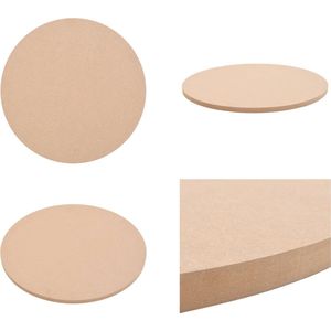 vidaXL Tafelblad rond MDF 500x18 mm - Tafelblad - Tafelbladen - Vervangend Tafelblad - Vervangende Tafelbladen