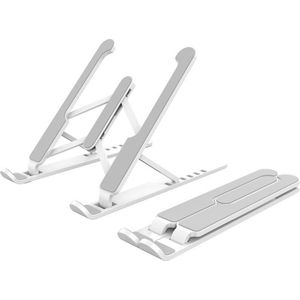 Finnacle - Verstelbare laptopstandaard - anti-slip - Wit / grijs