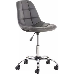 In And OutdoorMatch Bureaustoel Otha - Wit - Voor volwassenen - Op wielen - Kunstleer - Ergonomische bureaustoel - In hoogte verstelbaar