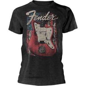 Fender Heren Tshirt -XL- Distressed Guitar Jazzmaster Grijs