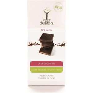 Balance Choco stevia tablet puur cacao (85g)