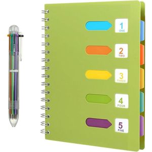 Collegeblok met Spiraalbinding - Gelinieerd - 1 stuk - Waterdicht - 21,5 x 16 cm