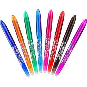 Uitwisbare pennen- 8 stuks- Diverse kleuren- Uitwisbare pen- Erasable pen- Uitwisbaar- Uitgumbaar- Rollerball pen- Gumbaar- Wisbaar- Uitwisbare inkt- Uitwisbare pen navulling