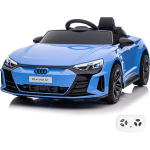 Audi RS e-Tron GT - Elektrische Kinderauto 12V - 1 tot 5 jaar - Blauw