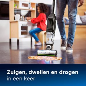 CrossWave X7 Cordless Pet | Multi-oppervlak vloerreiniger | Speciaal ontworpen voor huisdieren huishoudens | 3-in-1 Multifunctioneel (stofzuigen, dweilen en drogen) | Snoerloze vloerreiniger en stofzuiger | 2955N