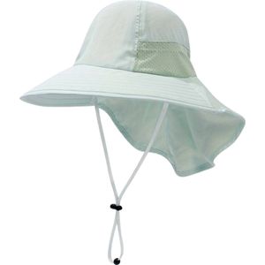 Nivard Zonnehoed - Reishoed - UV Beschermende Hoed - Bucket Hat - Festival - Pet - Hoedje Voor Kinderen - Hoofdbescherming - Licht Groen