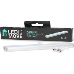 LED is more Led lamp met bewegingssensor – Draadloze Led strip met USB oplader – Magnetische ledverlichting – 19cm