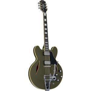 Epiphone Shinichi Ubukata ES-355 Custom Olive Drab - Semi-akoestische gitaar