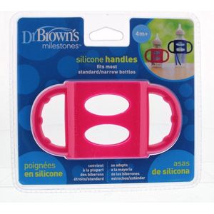 Dr. Brown's Siliconen handvat - Voor Smalle halsfles - Roze