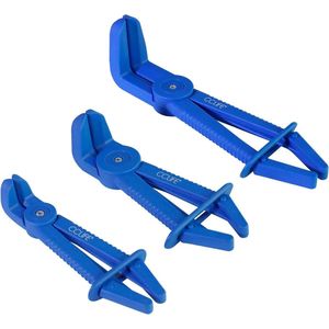 CCLIFE - Slangklemset - Slangklemtang - 90° Gebogen - 155 - 165 - 220 mm - 3 Stuks - Campingkooktoestellen & Gasflessen - Slangklemmen