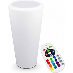 Oviala - Ronde LED verlichte vaas