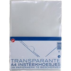 10 stuks Insteekhoezen A4 - Transparant