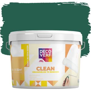 Decoverf clean muurverf smaragdgroen, 4L
