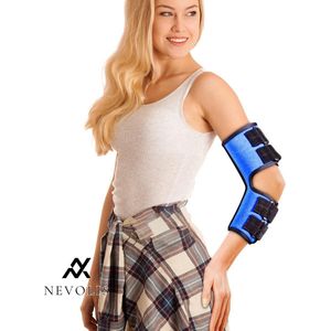 Nevolis Nacht en Dag Elleboogbrace Ulnar Zenuwbeknelling Cubitaal Tunnelsyndroom Herstel Arm Startonderbreker Slaap Werk Vrouw Man S/M .