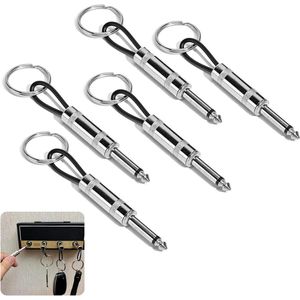 Gitaar Muzikant Sleutelhouder - 5 Stuks Sleutelhanger voor Jack Rack 2.0 JCM800 Audio Sleutelhouder Plug Marshall Toetsenbord