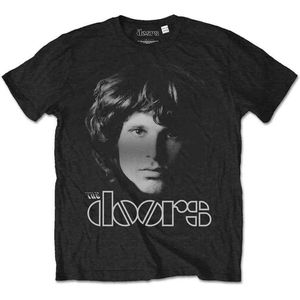 The Doors - Jim Halftone Heren T-shirt - L - Zwart