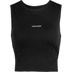 Icebreaker Zoneknit Cropped Merino Mouwloos T-shirt Zwart L Vrouw