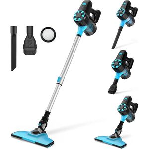 Steelstofzuiger Draadloos - Steelstofzuiger - Stofzuiger - Steelstofzuiger Snoerloos - Krachtige Zuigkracht - 17kPa - 0,7L Stofbak - 40min looptijd - 2200mAh - 70dB - 150W