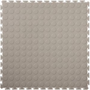 Rubbermagazijn | PVC kliktegel nop lichtgrijs 500x500x4,5mm | winkel | showroom | garage | prijs per stuk