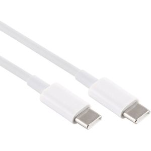 USB-C naar USB-C adapter oplader kabel - voedingskabel 5A - snellader - voor o.a. iPhone, Macbook en laptop oplaadkabel - 200 CM - wit