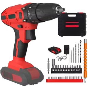 Draadloze Boormachine - Vaylen - 21V - 3/8"" Handschroevendraaierboorset - 25+1 Koppelinstelling - 1,5Ah Li-ion Batterij en Snellader