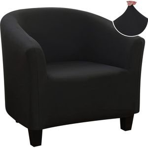 Stoel covers fauteuil Stretch stoel covers Bank Cover Elastische Bank Cover fauteuil cover fauteuil covers Wasbaar verwijderbaar voor Club stoel koffie stoel fauteuil Lounge stoel (zwart, 1 stuk)