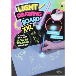 Toi-toys Glow In The Dark Tekenbord 41 X 29 Cm Xxl 2-delig