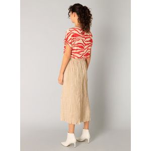 YEST Revanche Tops - Dark Coral/Beige - maat 46