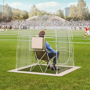 Transparante Outdoor Tent voor Eén Persoon met Panoramisch Uitzicht en Weerbestendige Bescherming