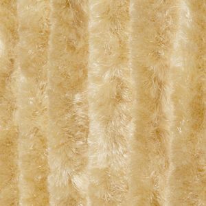 Kattenstaart deurgordijn 90x220 beige 100% polypropyleen in draagtas