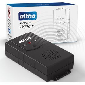 Altho Marterverjager - Marterverjager auto - Steenmarter - Marterverjager op batterijen, 12V en stopcontact - Binnen & Buiten