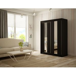 Luke Black schuifkast + spiegel 150 Arton