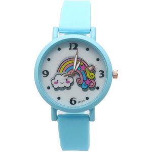 Horloge voor Kinderen - Regenboog - Kast 34 mm - Blauw