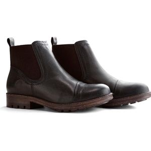 NoGRZ J.Webb - Dames Leren enkellaars - Winter Chelsea boots - Wol gevoerd - Zwart - Maat 38