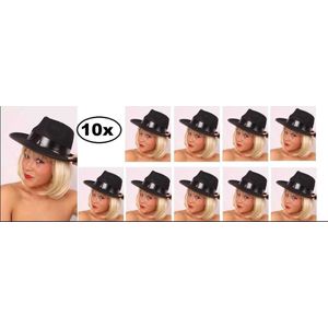 10x Al Capone hoed zwart