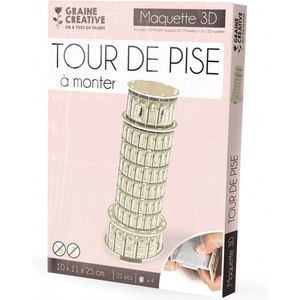 Graine Créative - Maquette 3D puzzel - Toren van Pisa