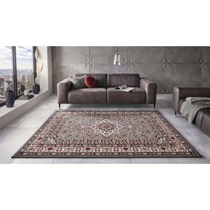Perzisch tapijt Parun Täbriz - grijs/rood 80x250 cm
